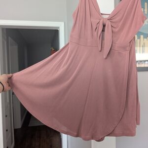 Urban Outfitters Mauve Bow Detail Top